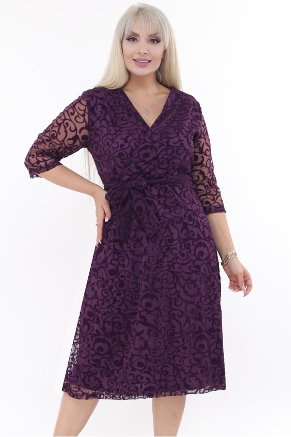 Elegantiška violetinė suknelė