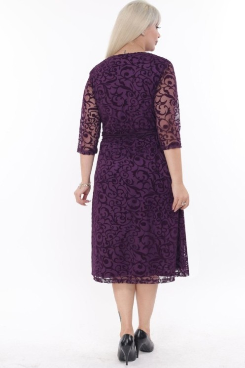 Elegantiška violetinė suknelė 2