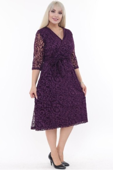 Elegantiška violetinė suknelė