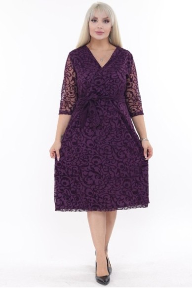 Elegantiška violetinė suknelė