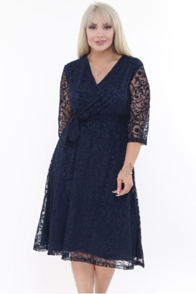 Tamsiai mėlyna suknelė