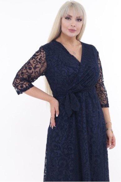 Tamsiai mėlyna suknelė