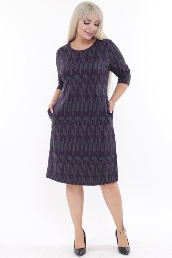 Klasikinė suknelė su kišenėmis