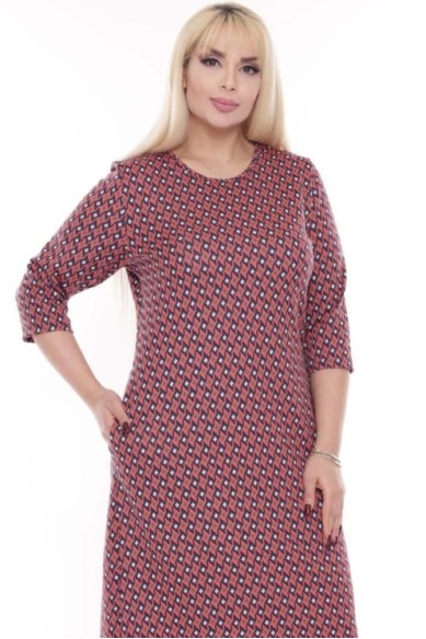 Raštuota suknelė su ornamentais