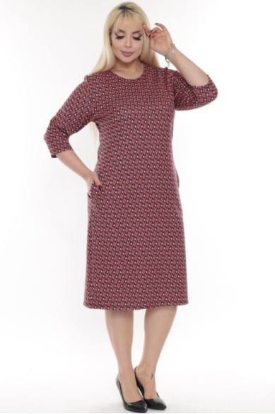 Raštuota suknelė su ornamentais