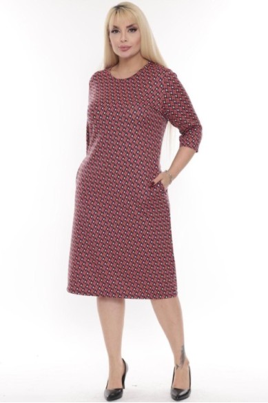 Raštuota suknelė su ornamentais