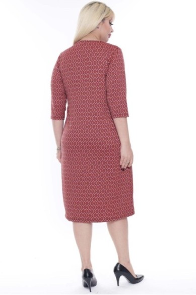 Raštuota suknelė su ornamentais