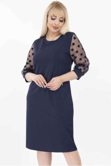 Tamsiai mėlyna suknelė