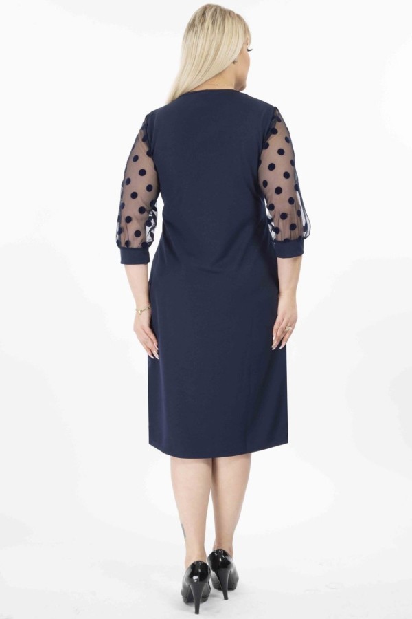 Tamsiai mėlyna suknelė