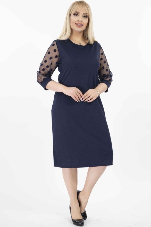 Tamsiai mėlyna suknelė