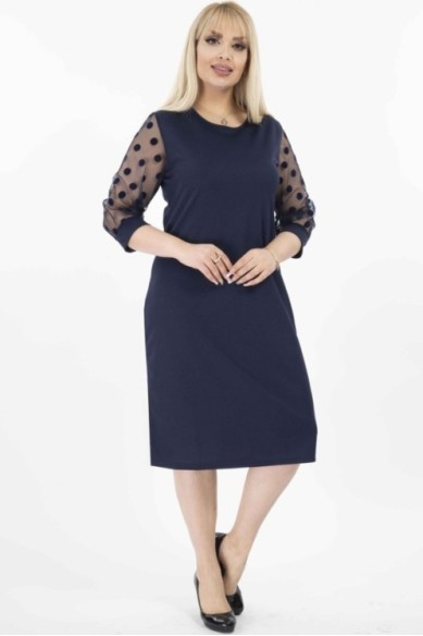 Tamsiai mėlyna suknelė