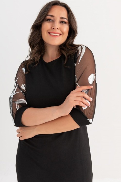 Juoda elegantiška suknelė 2