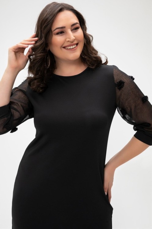 Juoda elegantiška suknelė 2