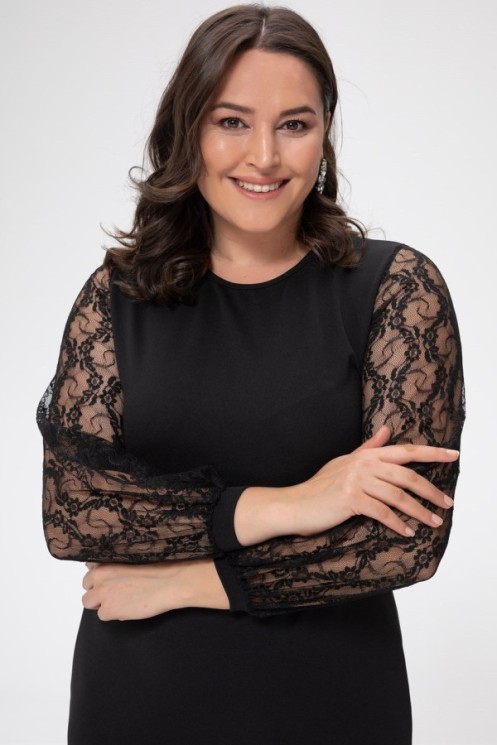 Juoda elegantiška suknelė 2