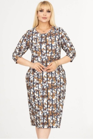 Suknelė su raštais