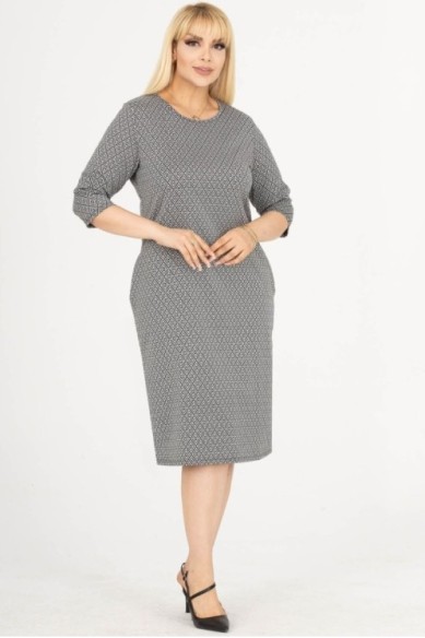 Suknelė su ornamentais