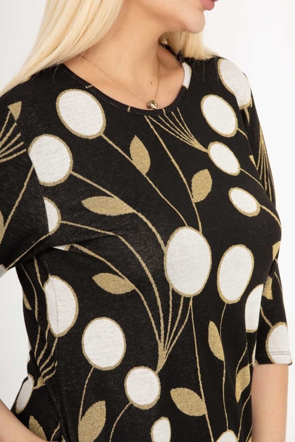 Klasikinė suknelė su raštais