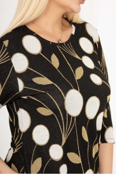 Klasikinė suknelė su raštais