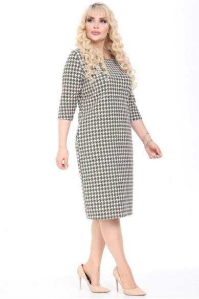 Suknelė su žasies kojelių raštais