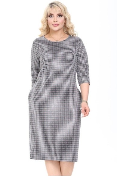 Suknelė su žasies kojelių raštais