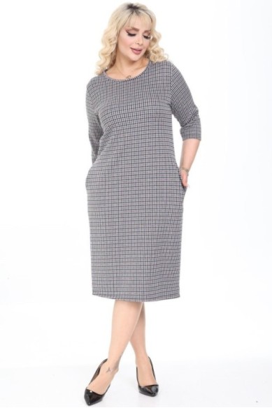 Suknelė su žasies kojelių raštais