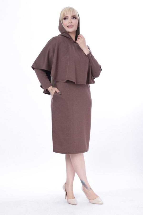 Suknelė su apsiaustu