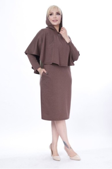 Suknelė su apsiaustu