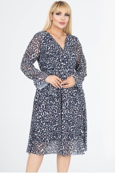 Suknelė ilgomis rankovėmis