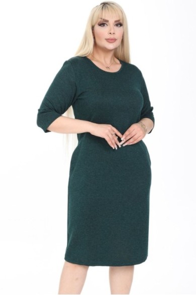 Tamsiai žalia suknelė