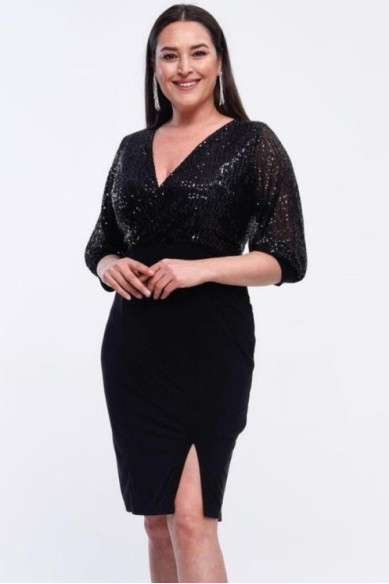 Puošni suknelė su žvyneliais