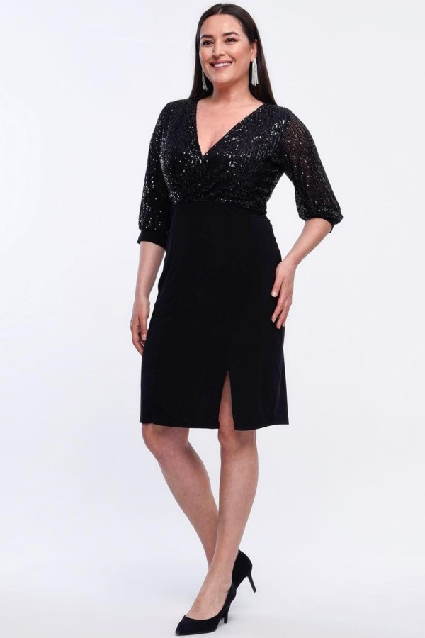 Puošni suknelė su žvyneliais