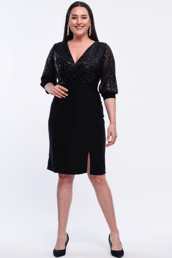 Puošni suknelė su žvyneliais