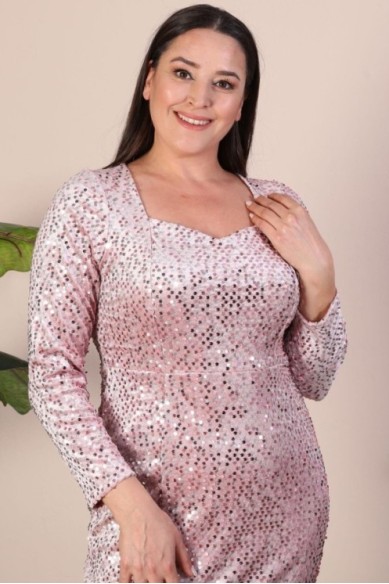 Ilga suknelė su žvyneliais