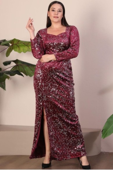 Ilga suknelė su žvyneliais