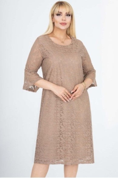 Smėlio spalvos suknelė