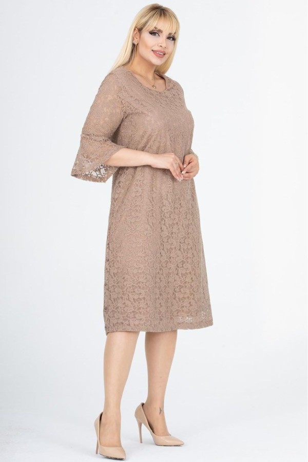 Smėlio spalvos suknelė