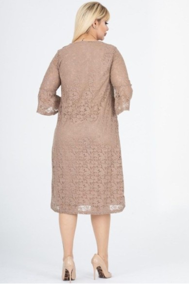 Smėlio spalvos suknelė
