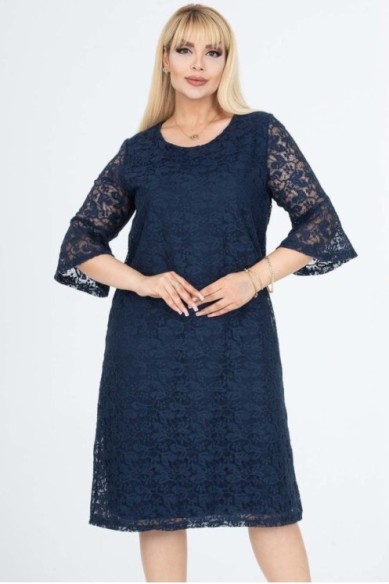 Tamsiai mėlyna suknelė