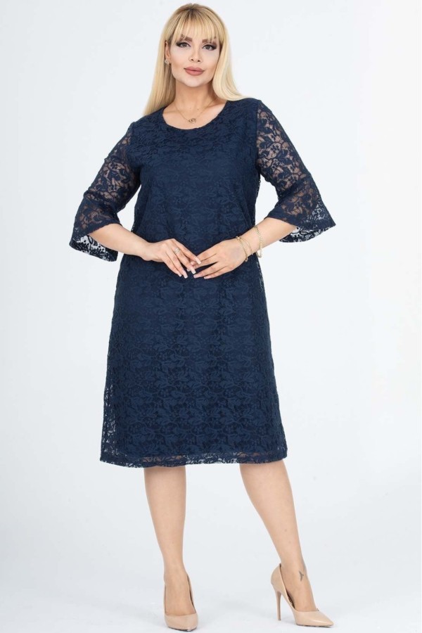 Tamsiai mėlyna suknelė