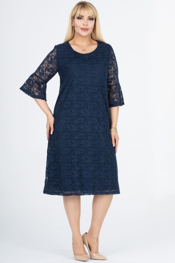 Tamsiai mėlyna suknelė