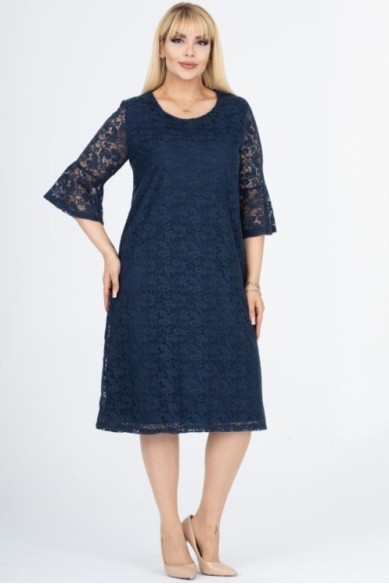 Tamsiai mėlyna suknelė