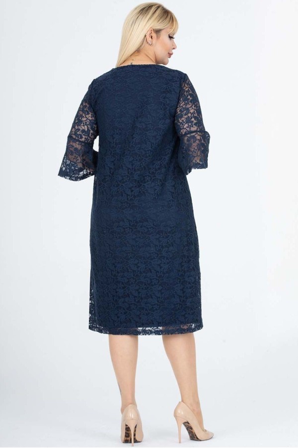 Tamsiai mėlyna suknelė