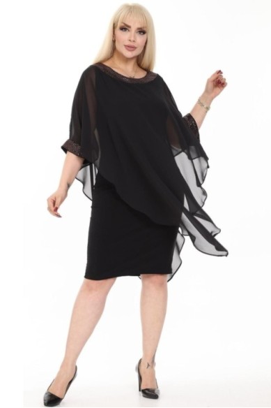 Elegantiška juoda suknelė