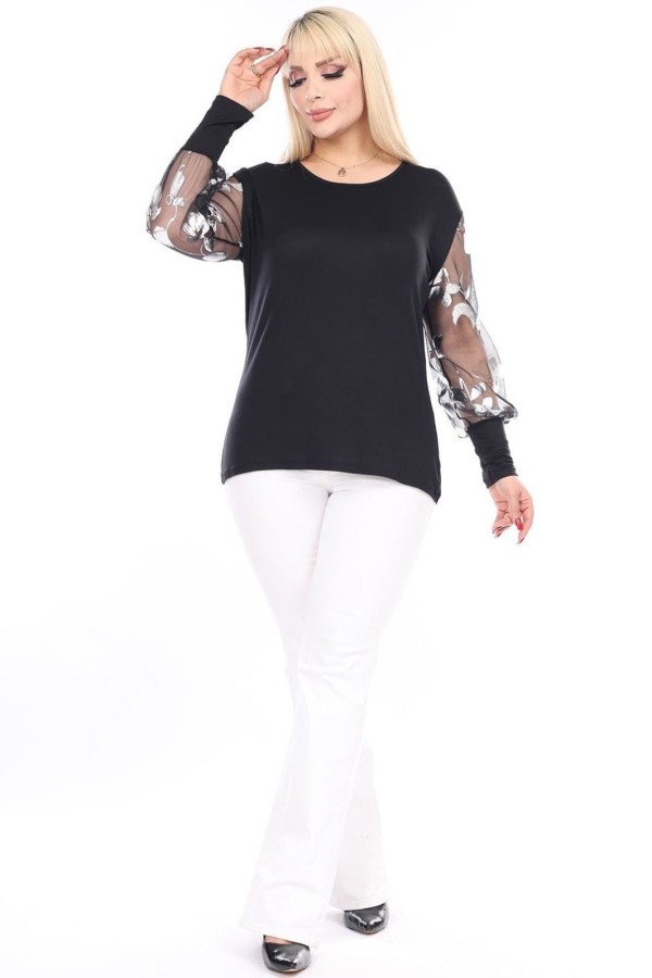 Elegantiška juoda palaidinė