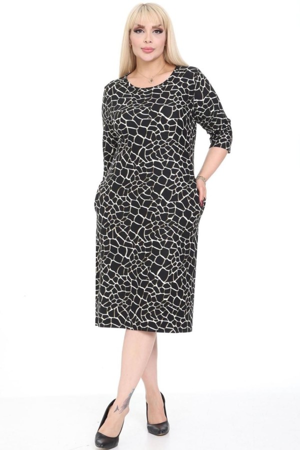 Klasikinė suknelė su kišenėmis