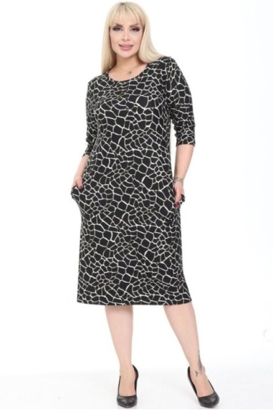 Klasikinė suknelė su kišenėmis