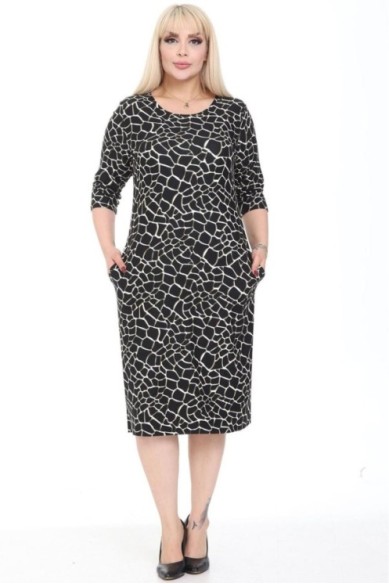 Klasikinė suknelė su kišenėmis