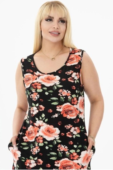 Vasarinė suknelė be rankovių