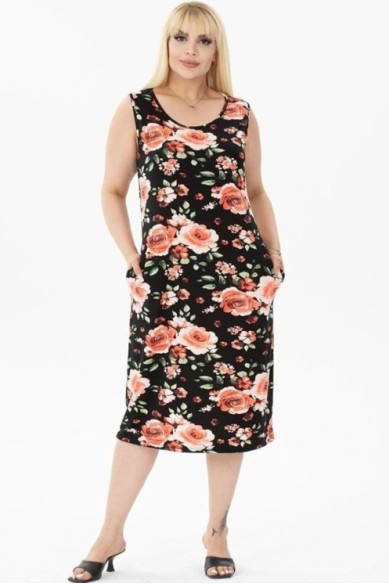 Vasarinė suknelė be rankovių