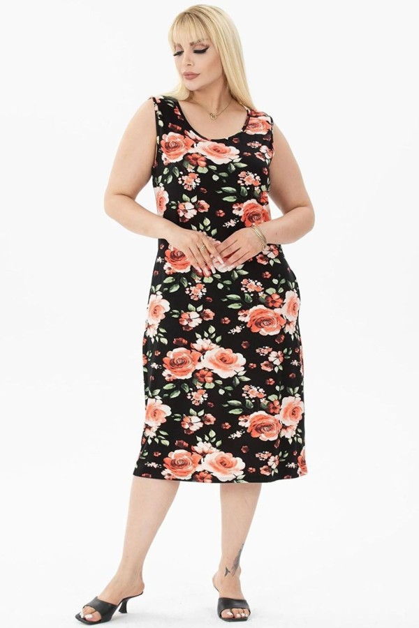 Vasarinė suknelė be rankovių